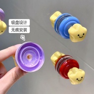 Suction Cup Cabinet Door Handle Hook Perforation-Free Cute Drawer Cabinet Handle Glass Sliding Door 
