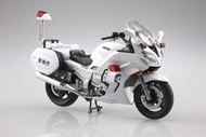 八田元氣小棧: 日版全新 AOSHIMA 青島文化教材社 YAMAHA FJR1300P 白色警用重機 警視廳 完成品