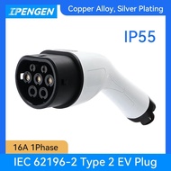 IPENGEN Type 2 EVs Female EV Charger Plug 1 Phase 16A IEC 62196-2 EV Charger Connector for Electric 