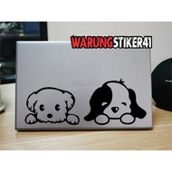 Custom cutting dog sticker laptop sticker