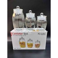 Ms-7019 CANISTER SET I JAR SET MOSSIVA Ms7019 I MOSSIVA TIGHT GLASS JAR 7019