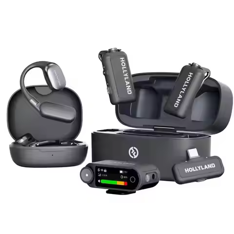 New Hollyland Lark Max 2 Max2 Ultimate Combo Version Wireless Lavalier Microphone Noise Cancellation
