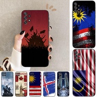 Samsung A01 EU A02 M02 F56 A03S A04 s A5 2017 A6 A7 A8 A9 Plus 2018 X14 Flag of malaysia Soft black 