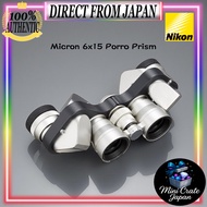 Nikon Microscope Binocular 6×15 Porro Prism Type 6x 15mm M6X15 (Made in Japan)
