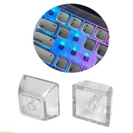 Doublebuy 10Keys XDA Profile 1U 1X Transparent Crystal Blank Keycaps for MX Switches Gaming Keyboard