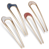 4pcs U-Shaped French Hair Pins Gold & Silver Metal Hair Clips for Women 4.3 Inch Hair Styling Tools 
