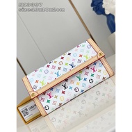 Louis Vuitton New Product Takashi Murakami Co-Branded White Color Sarah Wallet White Tricolor Wallet