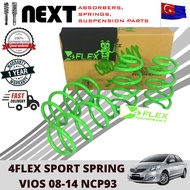 (FAST SHIPPING) 4Flex Sport Spring Toyota Vios Ncp42 Ncp93 Ncp150 Coil Spring
