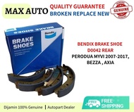 Brake Shoe Rear Bendix For Perodua Bezza Axia Myvi 2005 - 2017