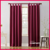 Tabbed top window curtain | Semi blackout curtain | 6ft|7ft|8ft