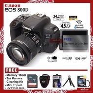 Eos CANON 800D CAMERA+Lens KIT 18-55mm IS STM WIFI - FREE ACCESORIES CAMERA - 1 Year Warranty 200D 750D 250D