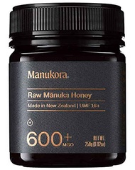 Manukora UMF 16+/MGO 600+ Raw Manuka Honey (250g/8.8oz) Authentic Non-GMO New Zealand Honey, UMF &amp; MGO Certified, Traceable from Hive to Hand
