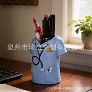 Nurse Clothes Pen Holder Ornaments Home Desk Pen Holder Resin Crafts Ornaments Decoration Day 2026/0