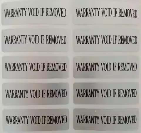 500pcsFactoryDirect 10*30mm matte silver VOID sticker security warranty seal label leaving word "VOI