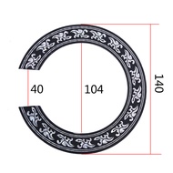 104 มม. 94 มม. นิ้วขนาด Hard PVC กีตาร์วงกลม Sound Hole Rosette Inlay