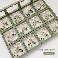 Cute Panda Bear Keychain Creative Cultural Gift for Friends Metal Cartoon Series Keychain from Cheng