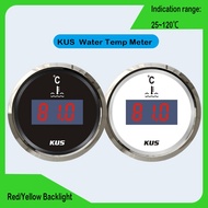 KUS 25-120℃ Display Water Temp Meters with Red or Yellow Backlight Digital Water Temperature Gauges 