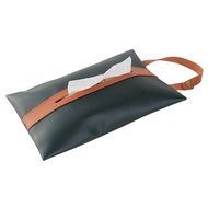 Hanging Tissue holder Case Box PU Leather Home Car Towel Napkin Papers Dispenser Holder Box Case Table Decoration