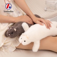 LANHUHU Ferret Plush Pillow, Soft Plush Fluffy Texture Stuffed Ferret Toy,  Dense Stitching Cute Exp