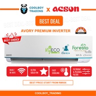 Acson AVORY Premium Inverter Air Conditioner  R32  – WiFi 1hp, 1.5hp, 2hp, 2.5hp