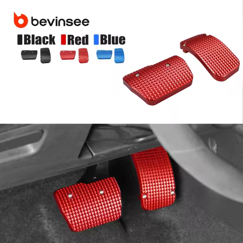 BEVINSEE Aluminum Automatic Pedals for VW for Golf MK7 5G/BQ/BA, for Audi A3/RS3 8V, for SEAT Leon 5