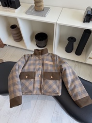 RICO SCOTT (GREY/BROWN) PUFFER JACKET