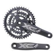 JIANKUN Square Hole Crank Set 170MM 22-32-44T Three-Disc Square Crank 8/9-Speed Bicycle Crankset（XCR