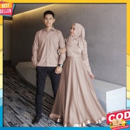 KEMEJA Couple Gamis Set ML Xl Brocade Gamis Dress Couple Couple Dress Engagement Party Dress Wedding