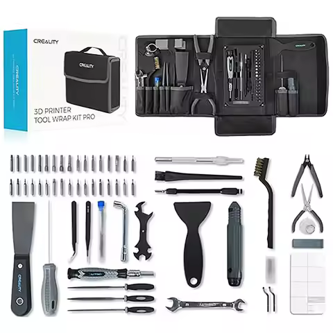 Creality 3D Printer Tool Kit 74 Pcs in 1 3D Printing Tool Kit Deburring Tool, Nozzle Cleaning Kit, S