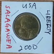 2000 USA SACAGAWEA LIBERTY 1 DOLLAR COIN.