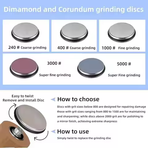 Rolling Knife Sharpener Whetstone Grinding Stone Accessory Diamond Kitchen Professional Knife Sharpe