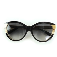 【5積分】成色極佳☆LOUIS VUITTONLouis Vuitton 2024款 Z1857E Petit Sponge 貓眼太陽眼鏡 黑色金色 57□18 140 示範鏡片 含包裝盒、防塵袋和眼