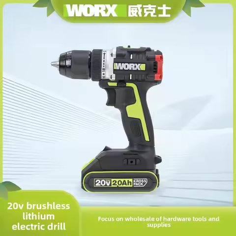 WORX WU182/182X Lithium-Ion Impact Multi-Function Cordless Drill and High-Power Screwdriver Brushles