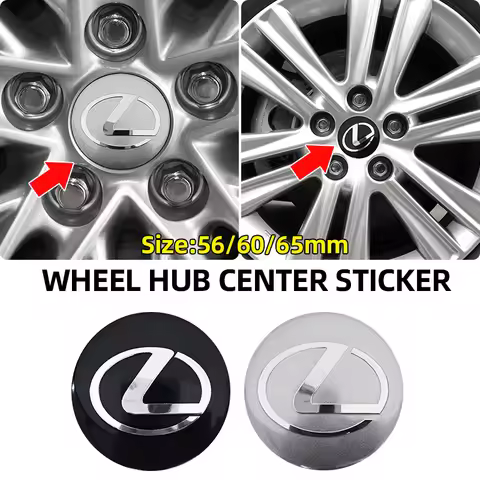 4pcs 3D 56mm 60mm 65mm Car Wheel Hub Centre Cap For Lexus GS IS LS500h ES260 ES300h RX350h NX260 UX2