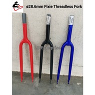 28.6mm Fixie Threadless Fork Speed Udang Basikal Fixie Road Racing Fixie Bike MATT Color Fixie Acces