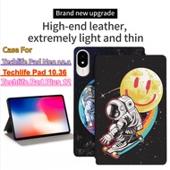 Cute astronaut Pattern Flip Casing For Techlife Pad Neo 10.1 10.36 / Techlife Pad Plus 12 Stand Cove