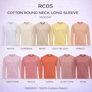 Lefonse RC05 Cotton Long Sleeve Round Neck 160gsm Unisex