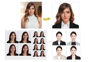 JJPRINTS ID Picture Packages: Passport Size, 2x2, 1.5x1.5, 1x1 with formal attire and change backgro