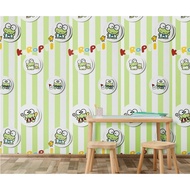 Keropi Motif Wall Wallpaper 8m to 9m x 45cm