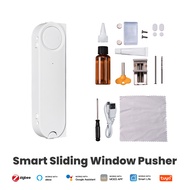 MOES Tuya ZigBee Smart Sliding Window Pusher Automatic Opener Closer Solar Charging App Remote Contr