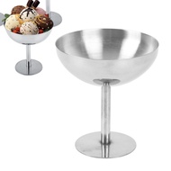 [EPAY] 160ML Ice Cream Cup 304 Stainless Steel Dessert Bowl Dishwasher Safe Round Footed Cup For Sal