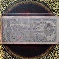 Uang ORI 25 rupiah 1947 SDX1 fine sobek margin