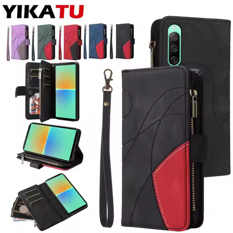 Card Slot Leather Wallet Case For Sony Xperia 10 IV / Xperia 10 V / Xperia 5 IV / Xpevia 5 V / Xperi
