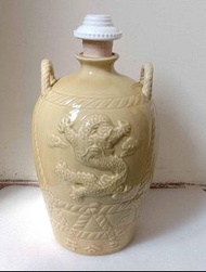 黃色金門高梁陶瓷空酒瓶3公升/空酒瓶/玻璃空瓶/酒瓶/裝飾/容器/花瓶/冷水壼/收藏