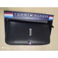 {Best-selling product}Tommy hilfiger Tommy Hilfiger men's leather wallet clutch bag long clip