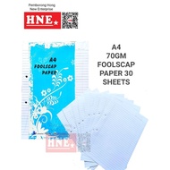 A4 30 sheet foolscap paper/30's  foolscap paper