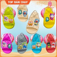FOAM HONEYCOMB SLIPPERS FOR BABY WALKERS _ SUPER LIGHT WALKING BOOTS WITH STRAPS FOR BABY FEET 9-16C