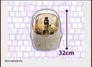 Toreba 抓樂霸 蛋形多功能梳妝臺 茶色 抽屜式 收納盒  抽屜式手提式化妝品收納盒 桌上梳妝枱 化妝盒 防塵盒 化妝品收納盒 桌面護膚品收納盒 全新