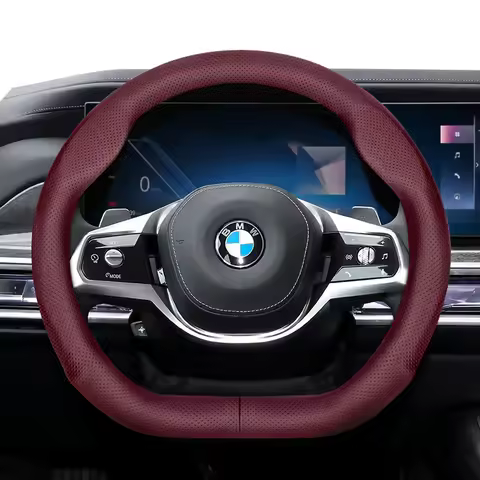 For BMW D-Shaped Steering Wheel Cover Ultra-Thin 4 5 7 Series M5 i5 i7 G22 G23 G26 G60 G70 F10 F90 G