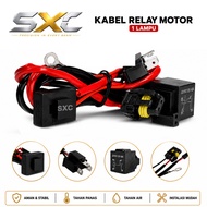 MERAH BILED RELAY CABLE AND HID RELAY MOTOR | H4 MOTORCYCLE HID CABLE SET RED CABLE | H4 H6 HID CABL